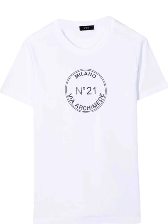 N.21 N ° 21 Kids Unisex White T-shirt