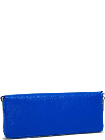 Balenciaga Rectangular Crossbody Bag In Blue Leather