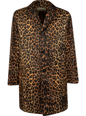 Saint Laurent Leopard Short-length Coat