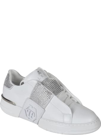 Philipp Plein Phantom Kicks Lo-top Crystal Sneakers