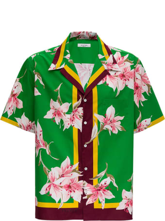 Valentino Cotton Shirt With Floral Print