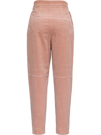 Antonelli Titano Pink Velvet Trousers