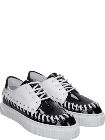 Gienchi Brooklyn Sneakers In Black Patent Leather