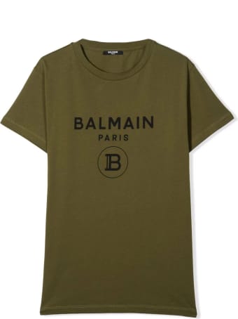 Balmain Green Cotton T-shirt