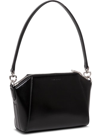 Givenchy Antigona Crossbody Bag In Black Leather
