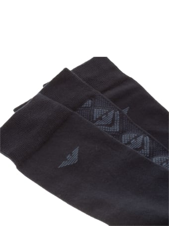 Emporio Armani Underwear Eyelike Knee High Socks