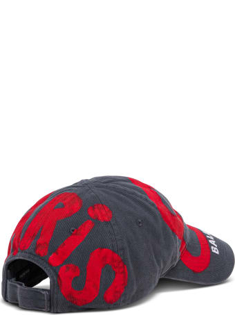 Balenciaga Cotton Cap With Logo Print