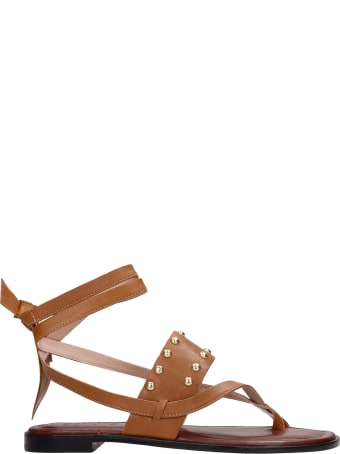 Schutz Flats In Leather Color Leather