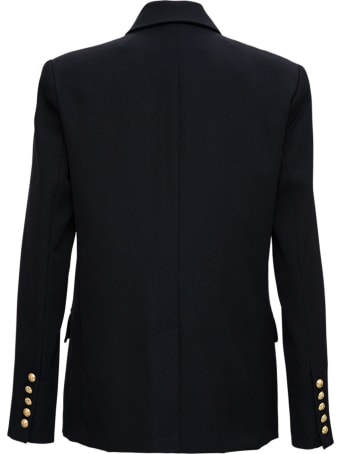 Balmain Double-breasted Blazer In Wool Blend