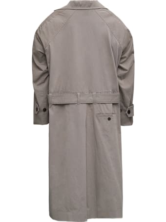 Balenciaga Beige Oversize Stretch Gabardine Trench