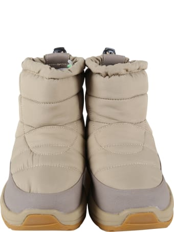 SUICOKE Beige Boots For Kids With Logo