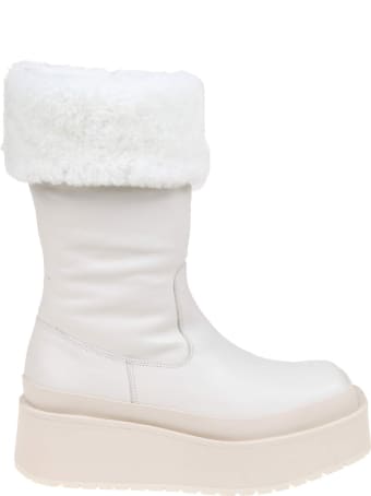 Paloma Barceló Paloma Barcelo 'mona Boots In White Nappa