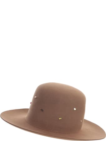 Super Duper Hats Round Crown Large Raw Brim