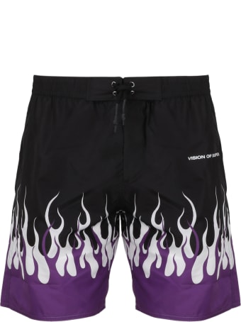 Vision of Super Double Flames Swimshorts