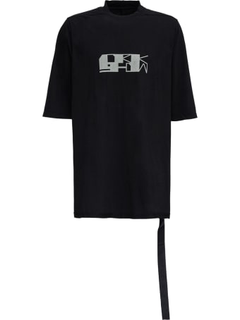 DRKSHDW Black Jumbo Cotton T-shirt With Print
