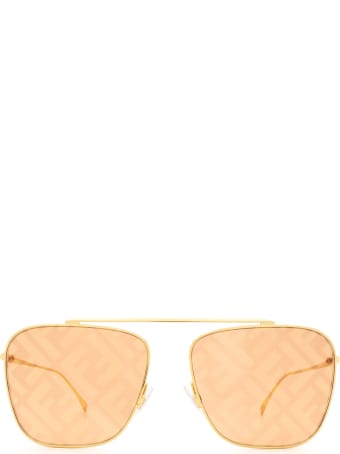 Fendi Fendi Ff 0406/s Gold Sunglasses
