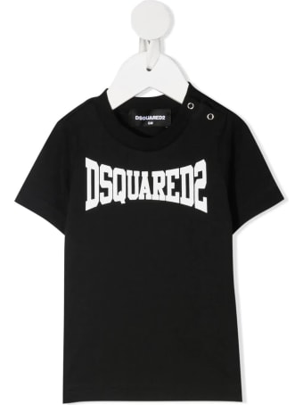 Dsquared2 Newborn Black D2kids Boxer Logo T-shirt