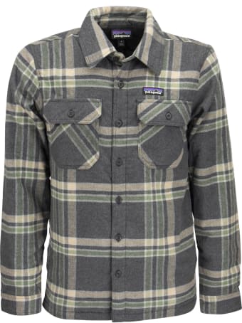 Patagonia Medium Weight Organic Cotton Insulated Flannel Shirt Fjord