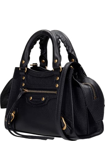 Balenciaga Neo Classic Hand Bag In Black Leather