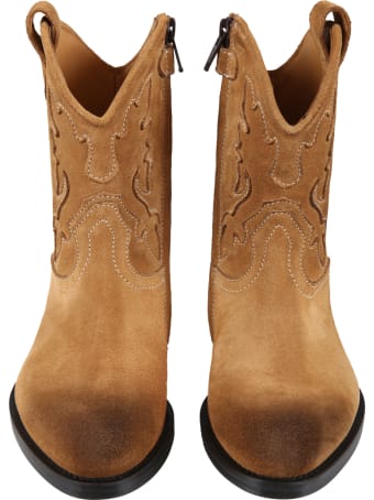 Gallucci Beige Boots For Kids