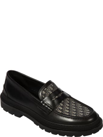 Christian Dior Logo Detail Loafers