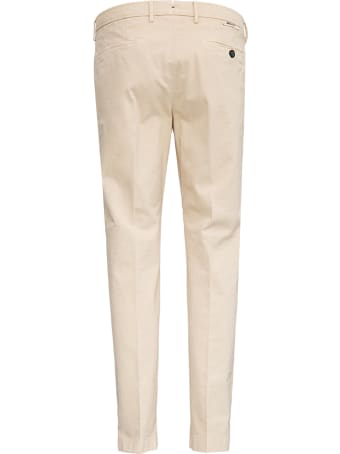 Berwich Beige Cotton Tailored Pants