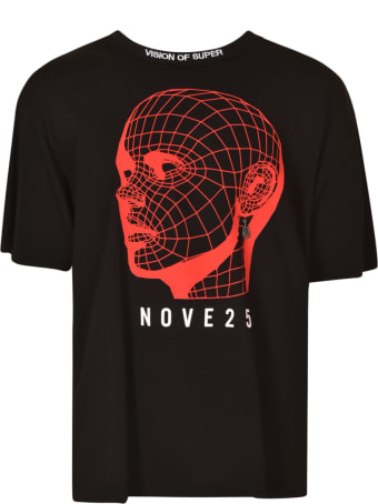 Vision of Super Pierced Ear Logo Print T-shirt