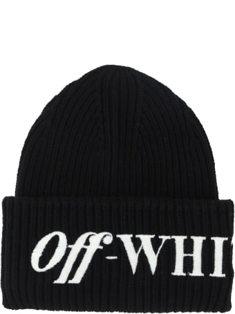 Off-White Off White Logo Ribbed Beanie