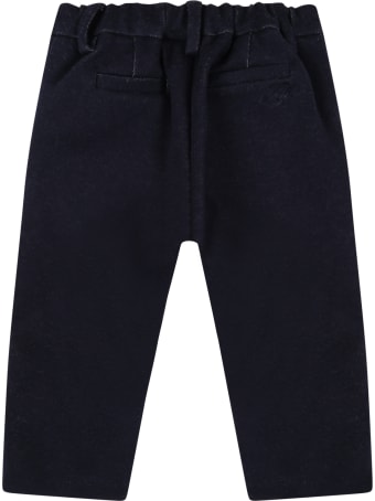 Fay Blue Trousers For Baby Boy With Blue Logo