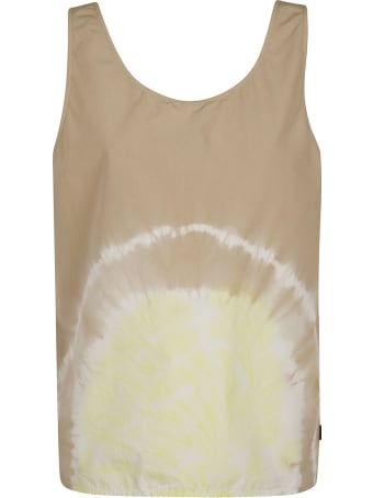 MSGM Button Embellished Dye Tank Top