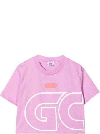 GCDS Mini Lilac Teen T-shirt