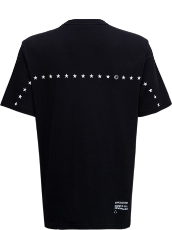 Moncler Genius Oversized Tee In Black Jersey By Frgmt Hiroshi Fujiwara