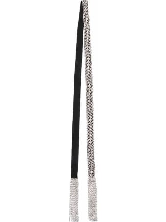 Isabel Marant Silk Blend Scarf With Crystal Decoration