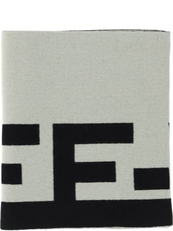 Off-White Off White Logo Felted Wool Scarf