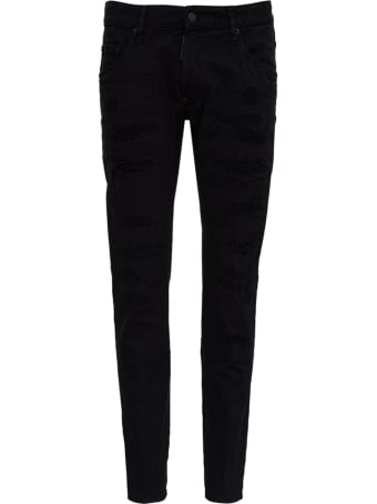Dsquared2 Five Pockets Black Denim Jeans