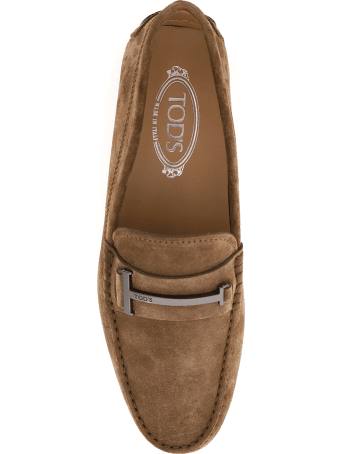 Tod's Single T Suede Leather Loafers