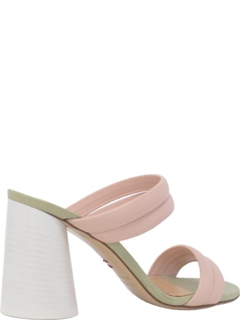 Halmanera Light Pink Leather Sandals