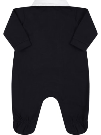 Armani Collezioni Blue Babygrow For Baby Boy