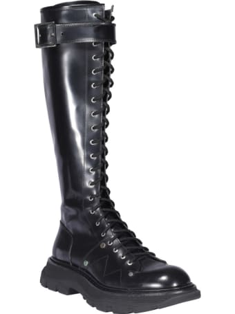 Alexander McQueen Laced Up Boots