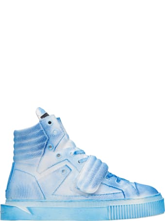 Gienchi Hypnos Sneakers In Cyan Canvas