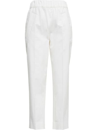 Tela Kilo Pants In White Cotton