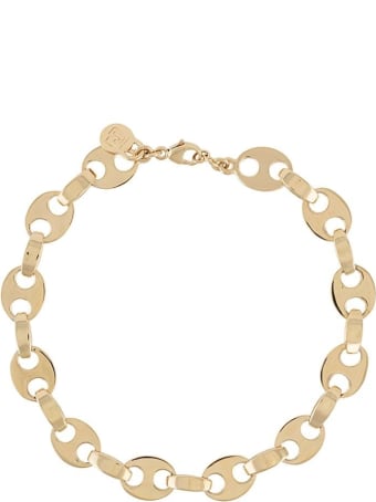 Paco Rabanne Chain Necklace In Golden Brass