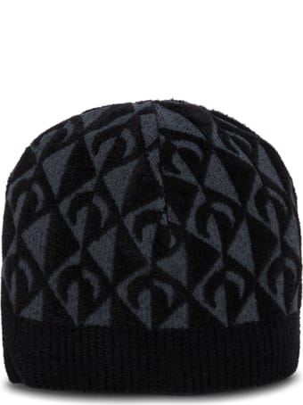 Marine Serre Moon Lozenge Hat In Viscose Blend