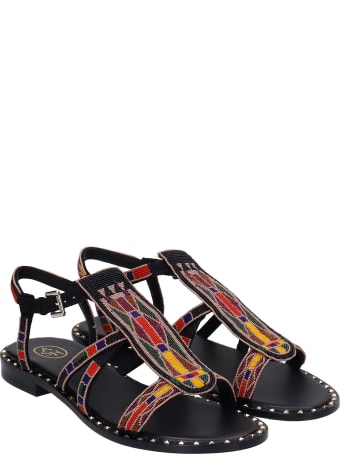 Ash Peaceful 04 Flats In Black Suede