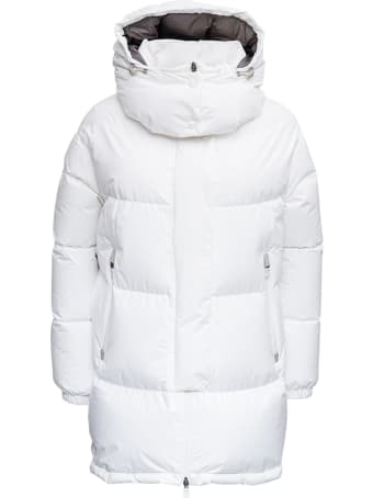 Herno White Laminar Quilted Nylon Down Jacket
