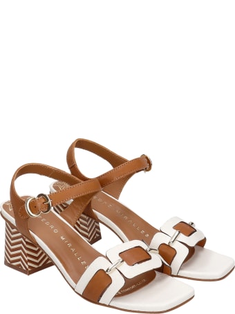 Pedro Miralles Sandals In White Leather