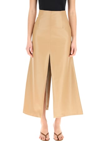A.W.A.K.E. Mode Faux Leather Skirt