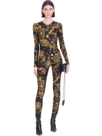 Versace Jeans Couture Suit In Black Polyamide