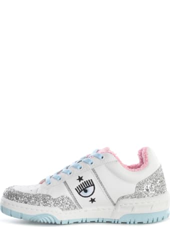 Chiara Ferragni Sneakers White-silver Glitter
