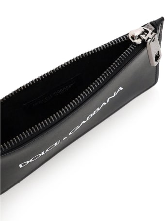 Dolce & Gabbana Zipped Card Holder With Logo